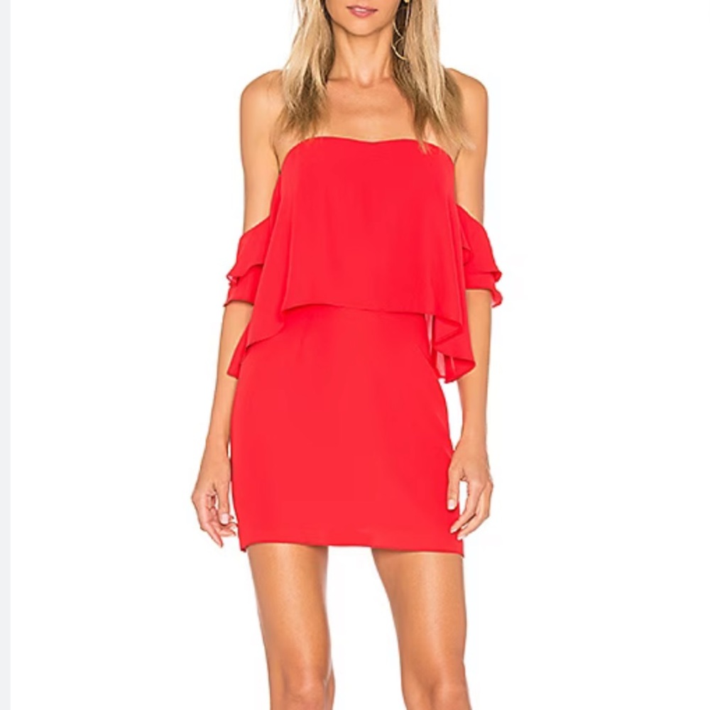 AMANDA UPRICHARD Brentwood Dress in Lipstick